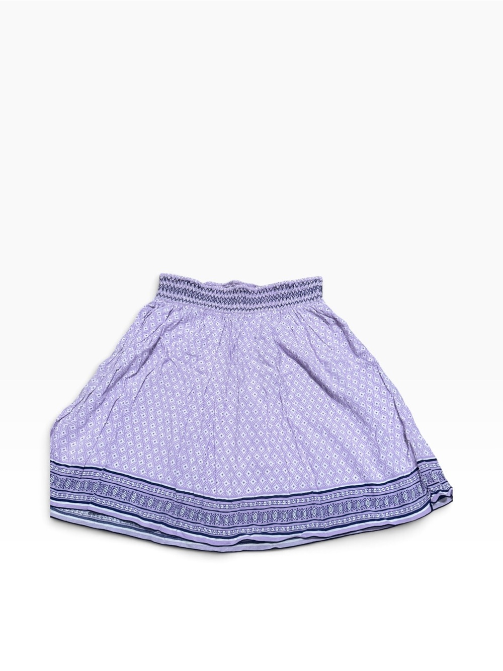 Old Navy purple patterned mini skirt
